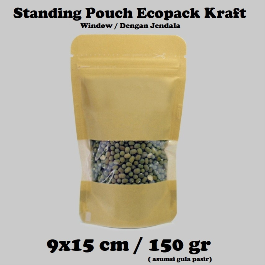 Jual Pcs Standing Pouch Kemasan Plastik Klip Paper Window