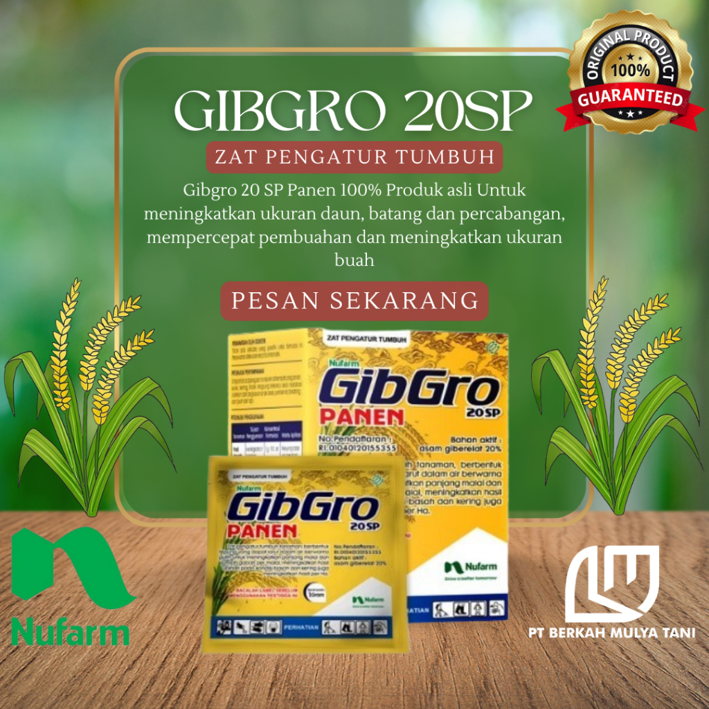 Jual PUPUK ZPT GIBGRO PANEN 20 SP 1 GRAM PER SACHET Shopee Indonesia