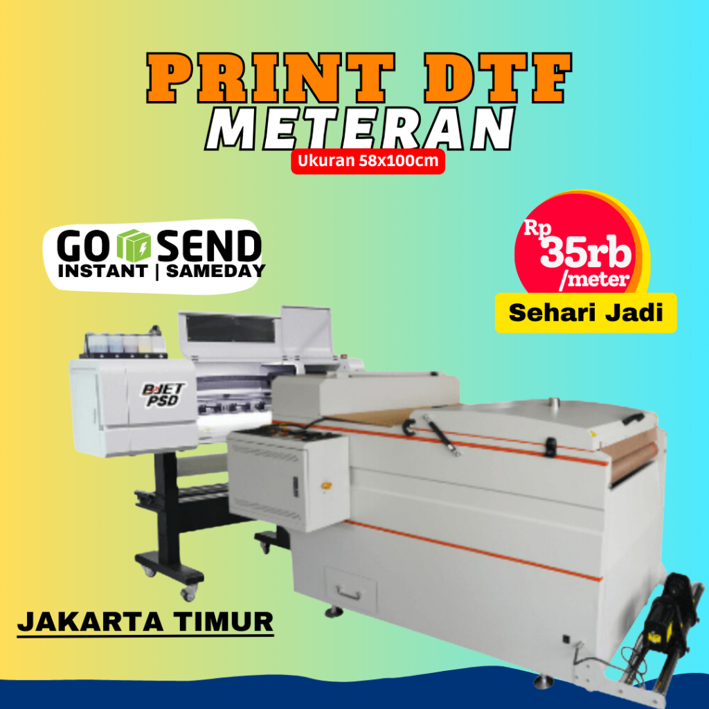 Jual Summer Store Print Sablon DTF Meteran 58x100cm Jasa Cetak Sehari