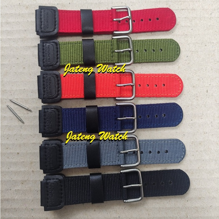 Jual Tali Atau Strap Canvas Nilon Untuk Jam Tangan Casio Illuminator AE