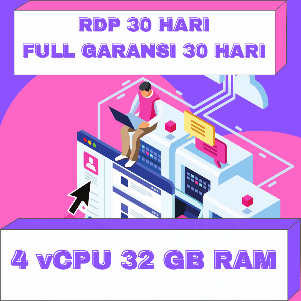 Jual Rdp Windows Vcpu Ram Gb Masa Aktif Hari Full Garansi