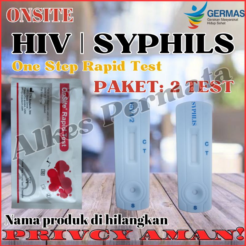 Jual Paket Hiv Dan Syphilis Isi Test Pemeriksaan Onsite Shopee