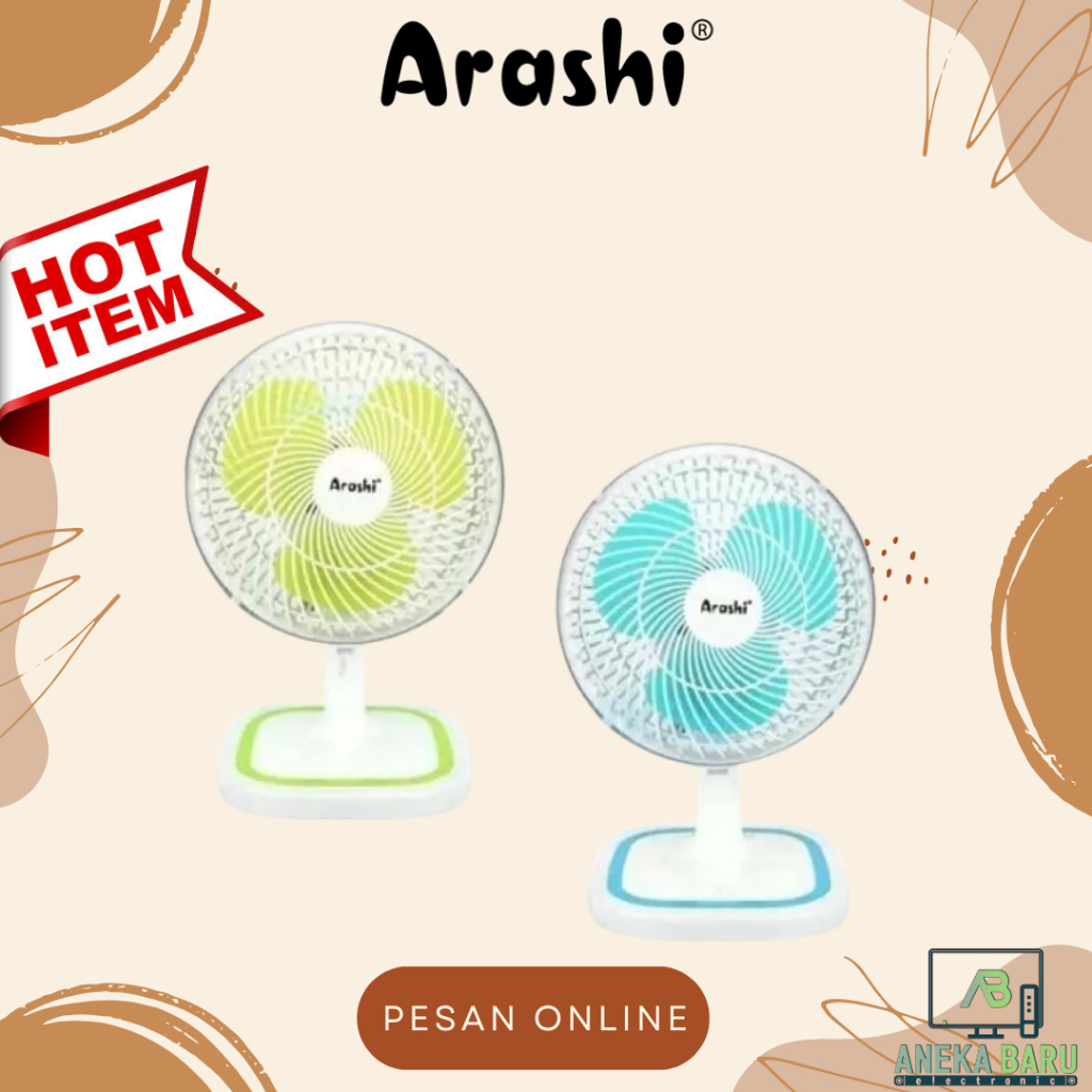 Jual READY COD Arashi General Desk Fan Kipas Duduk AR 138 AR138