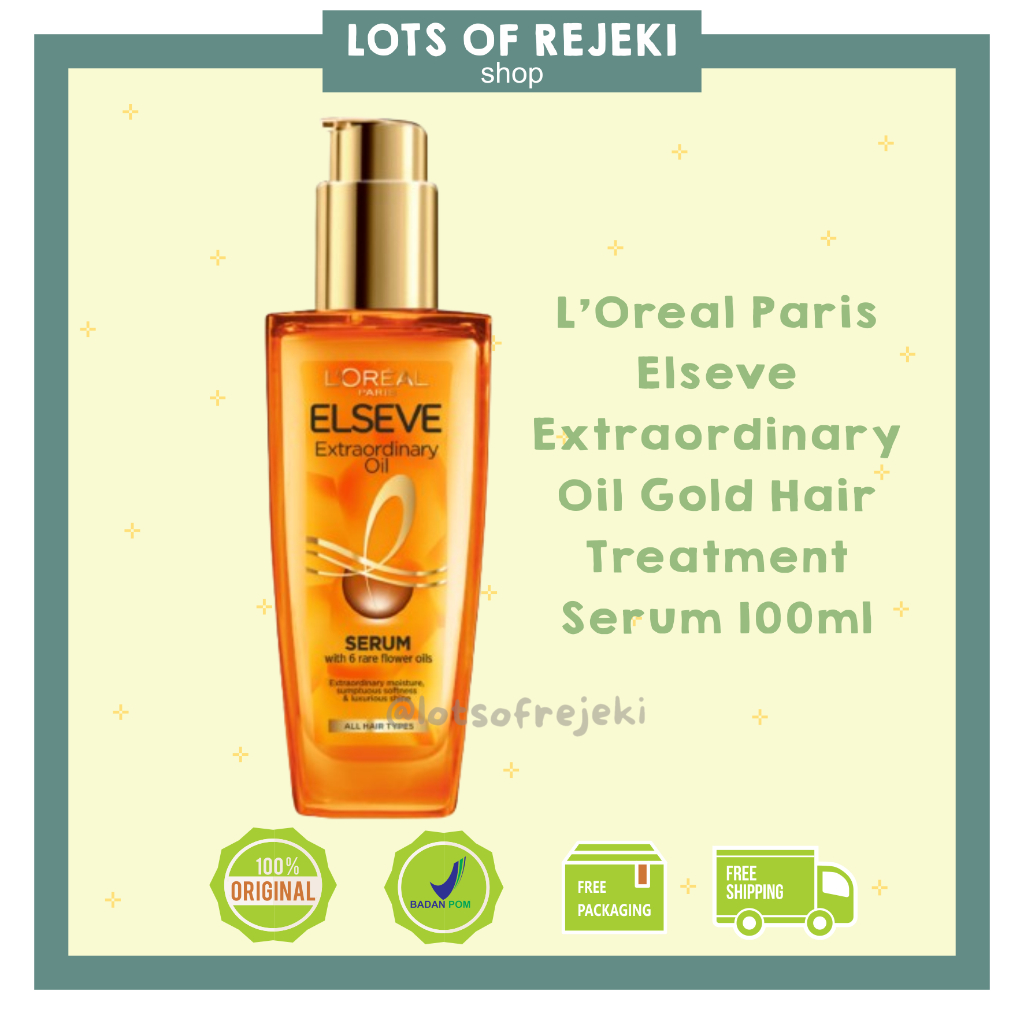 Jual L Oreal Paris Elseve Extraordinary Oil Gold Hair Treatment Serum