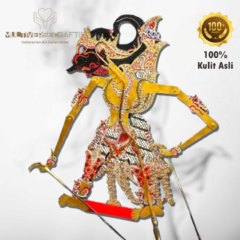 Jual Wayang Alusan Kulit Kerbau Asli Gatotkaca Ukuran Standar Dalang