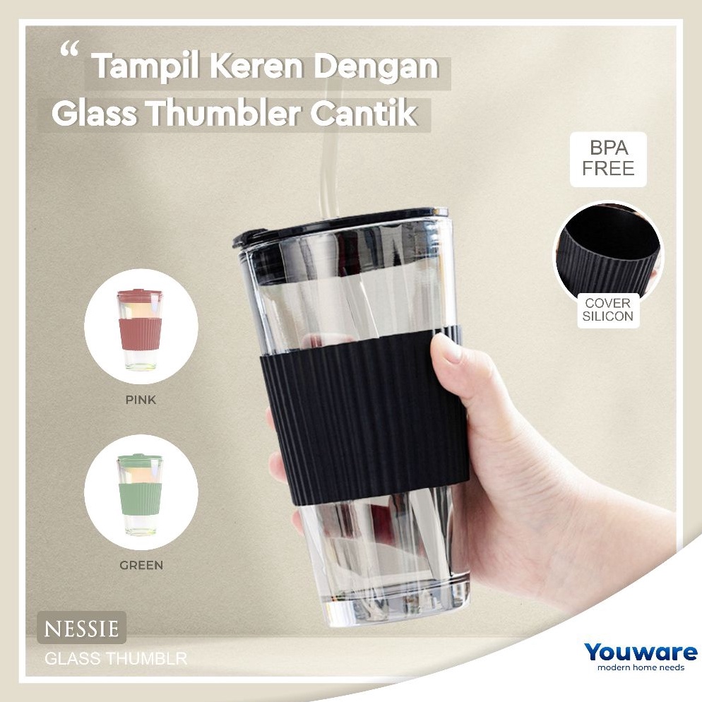 Jual Harga Promo Youware Nessie Glass Tumblr Aesthetic Gelas Minum