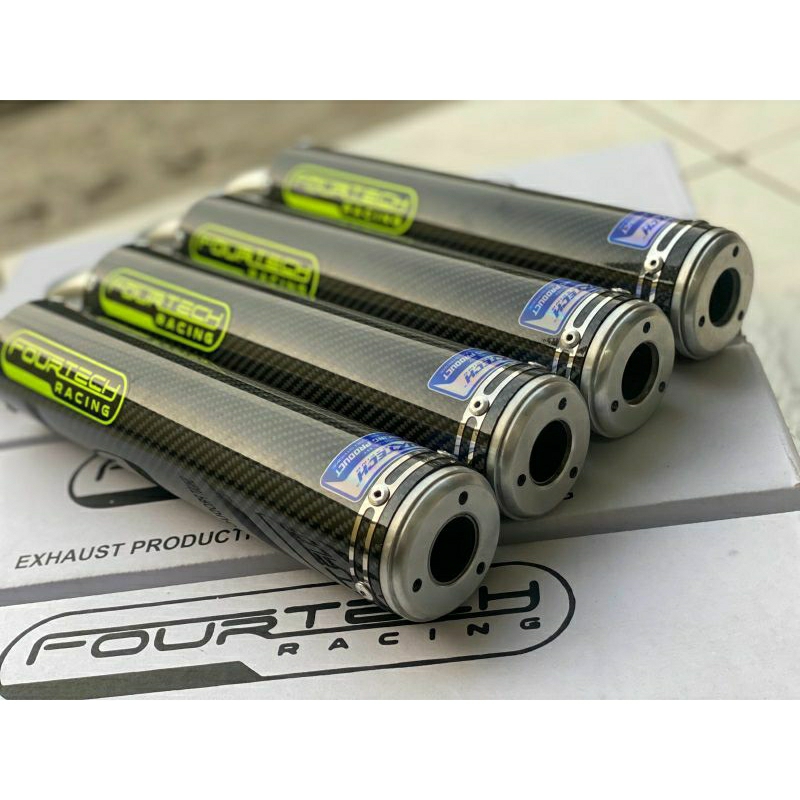 Jual Silincer Slenser Original Fourtech Racing Carbon Stainless Almu