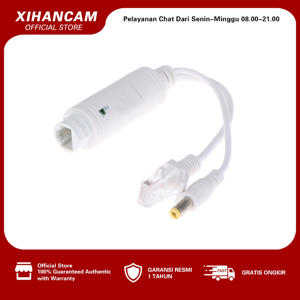 Jual Xihancam Kabel Poe Injector Dan Poe Splitter V To V Waterproof