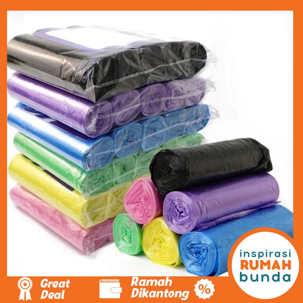 Jual Plastik Sampah Jumbo 45x50cm Isi 15 Per Roll Kantong Sampah