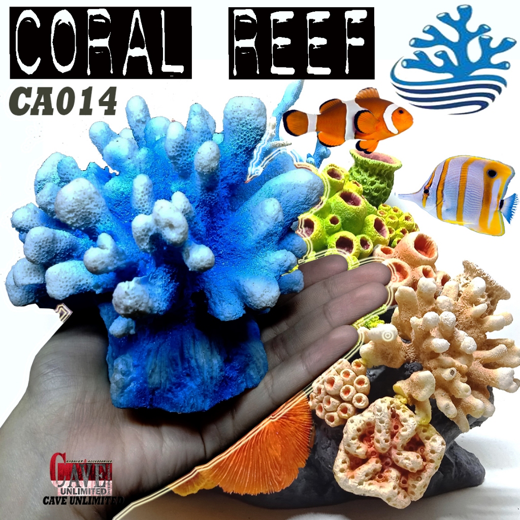 Jual Ca Coral Artificial Terumbu Karang Reef Resin Buatan Anemon