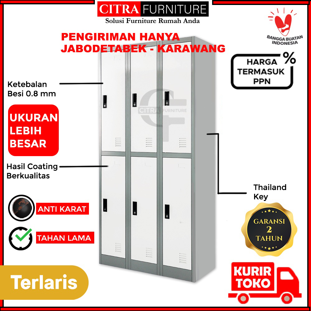 Jual Citra Furniture SHUMO Lemari Loker Besi 6 Pintu Locker Kantor