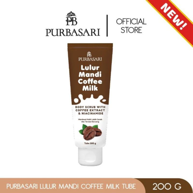 Jual Purbasari Lulur Mandi Coffe Milk Body Scrub Tube G Shopee