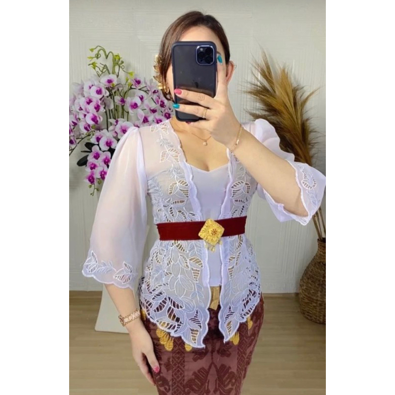 Jual Kebaya Bordir Bali Tangan Pecah Murah Terlaris Kebaya Kutu Baru