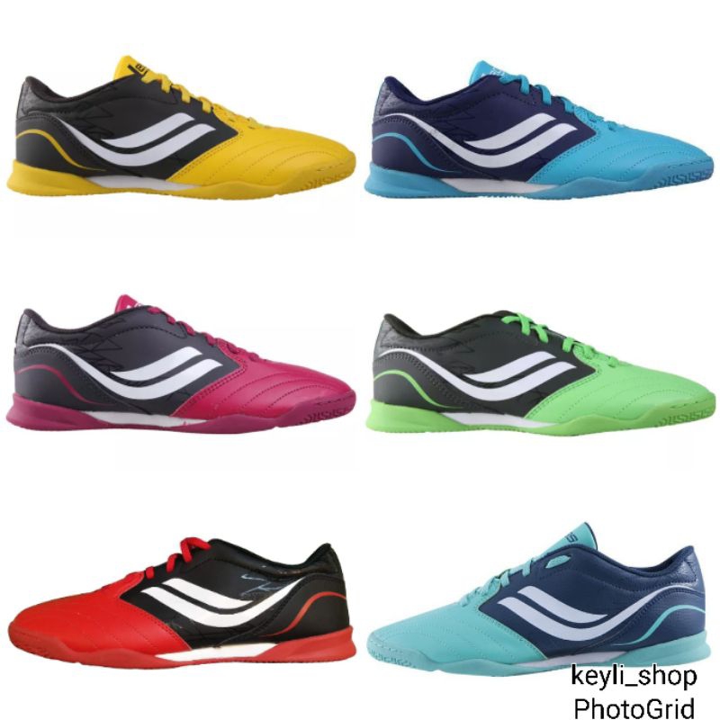 Jual Sepatu Futsal League Legas Encanto LA Shoes Cowo Pria Red Blue