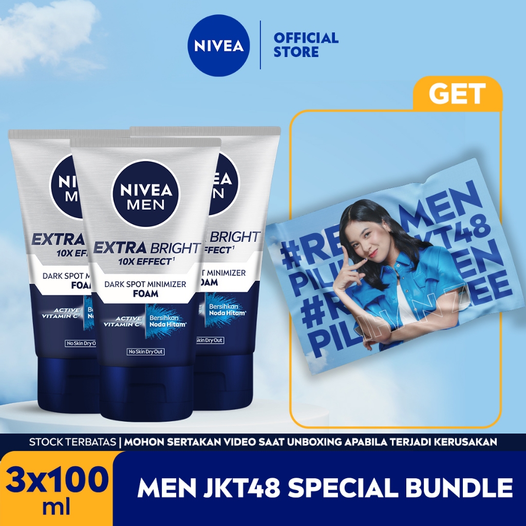 Jual Nivea Men Facial Foam Extra Bright Dark Spot Minimizer Ml X