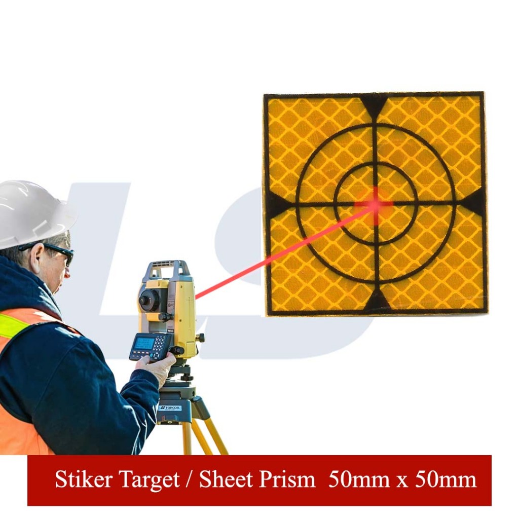 Jual Survey Reflector Sheet Reflective Tape Prisma Target Sticker