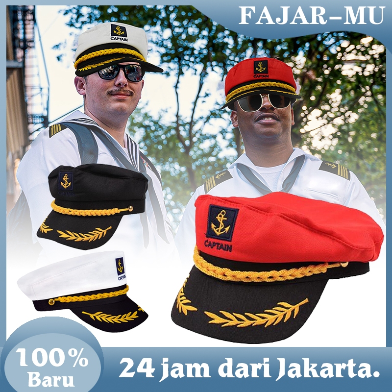 Jual Topi Pelaut Topi Angkatan Laut Topi Kapten Kapal Laut Topi Captain