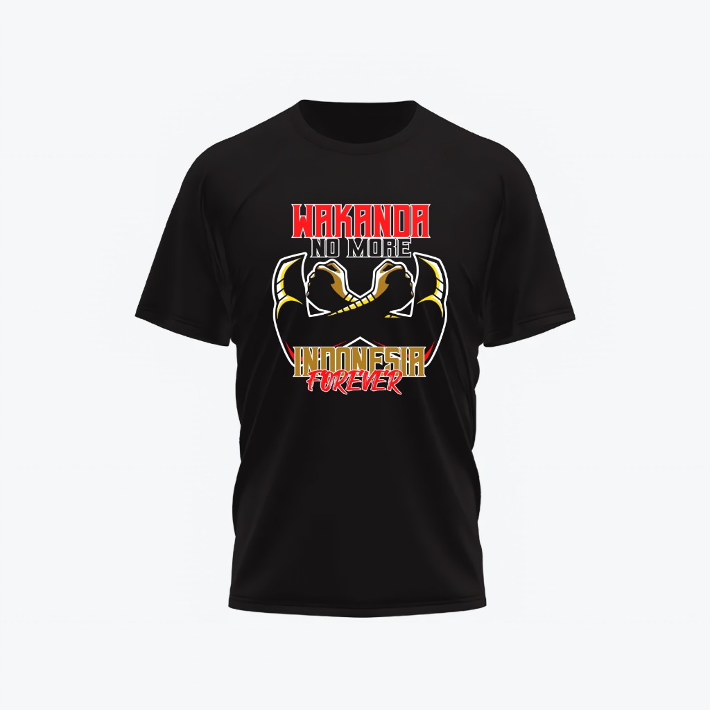 Jual Kaos Dewasa Wakanda No More Indonesia Forever Shopee Indonesia