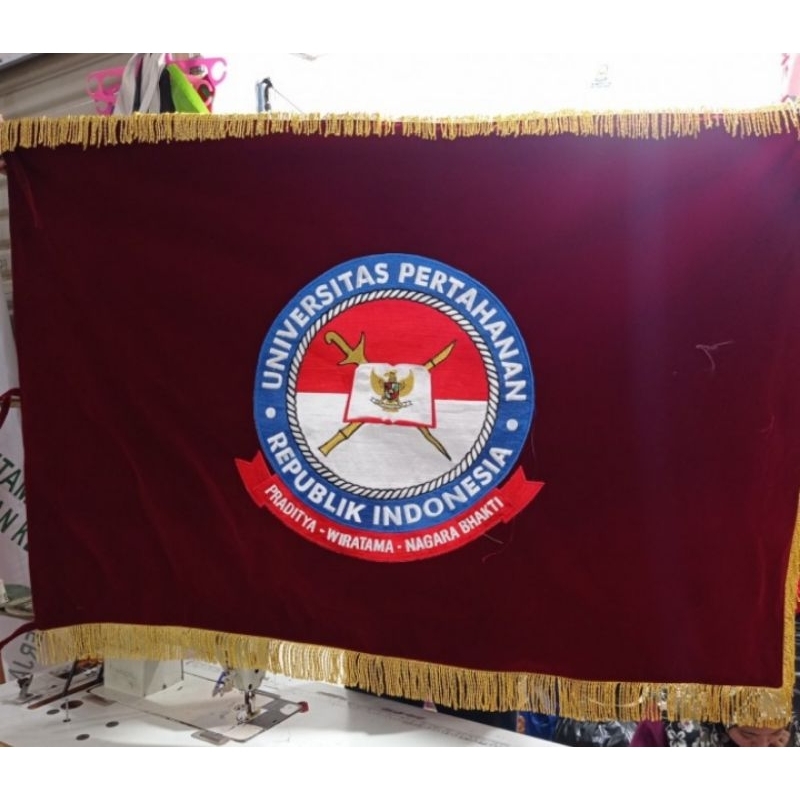 Jual Bendera Pataka Bordir Logo Universitas Pertahanan Shopee Indonesia