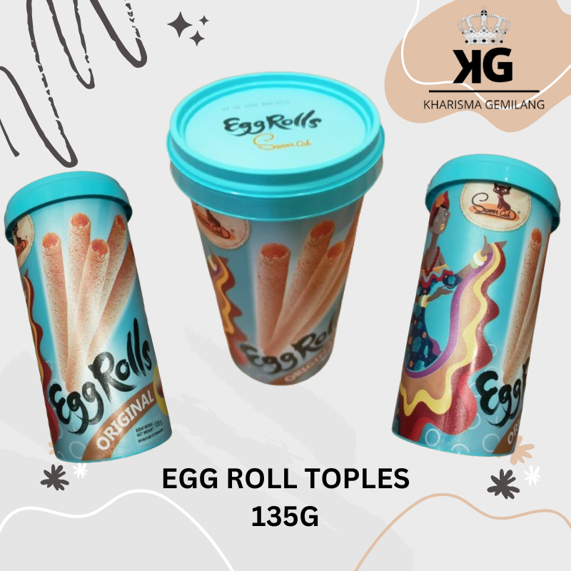 Jual BISKITOP EGG ROLL TOPLES 135gr Biskuit Telor Biscuit Kue Kering