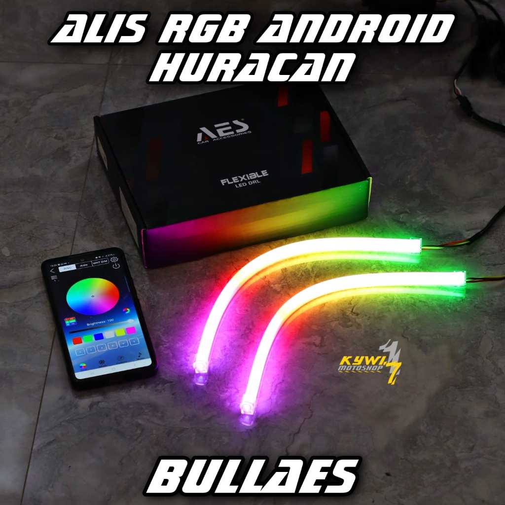 Jual Lampu Alis Smart Rgb Welcome Android Ios Aes Huracan Shopee