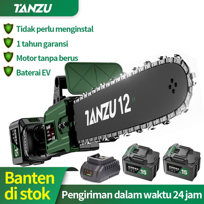 Jual TANZU Chainsaw Gergaji Rantai Elektrik Mini 8 12 16 Inch Portable