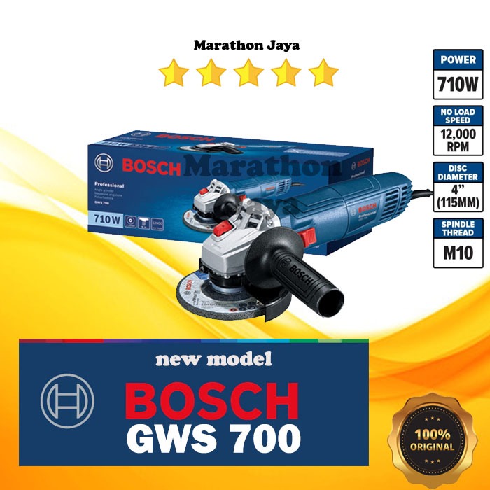 Jual PROMO DASYAT Mesin Gerinda BOSCH Tangan 4 Inch Bosch GWS 700 GWS