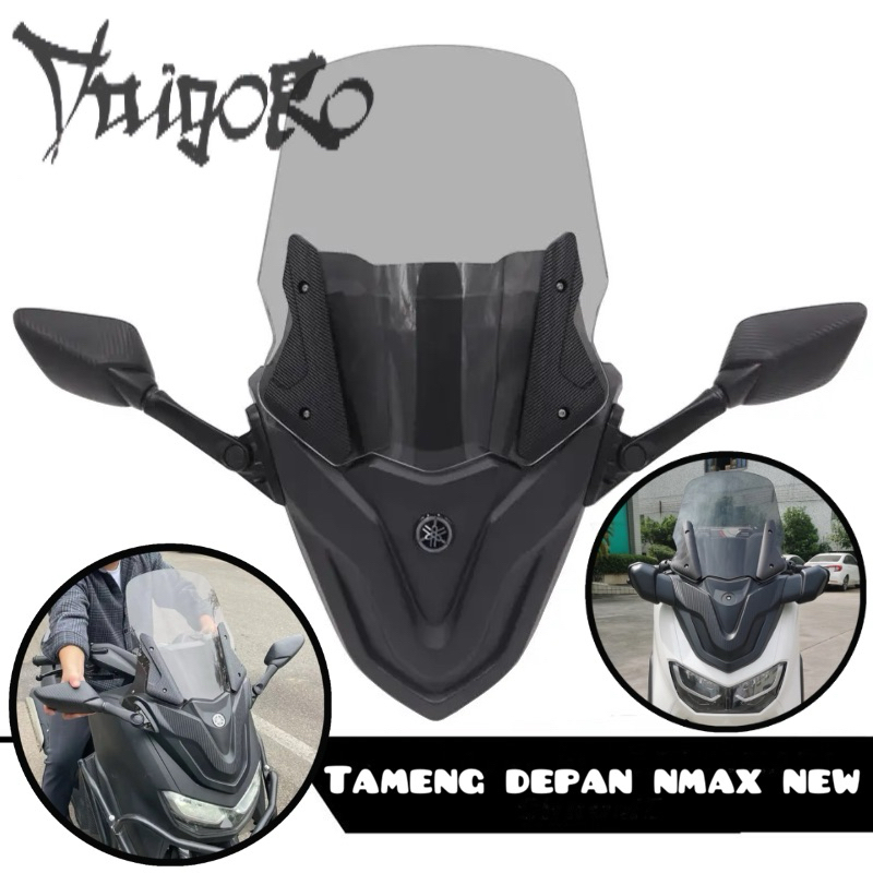 Jual Cover Body Depan Nmax New Set Visor Plus Spion Cover Batok Depan