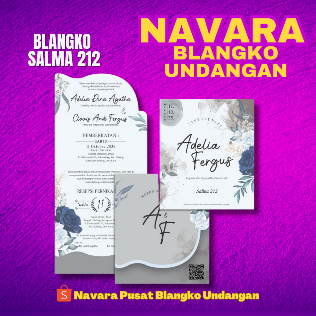 Jual BLANGKO UNDANGAN SALMA 212 BLANGKO UNDANGAN UNDANGAN MURAH