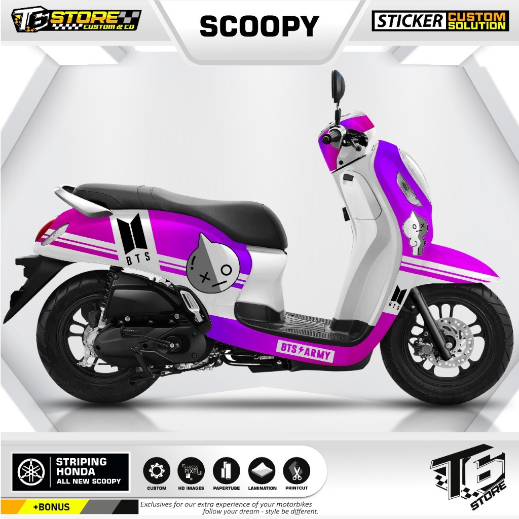 Jual Decal Scoopy Full Body Striping ALL New Scoopy Baru 2021 2022 2023