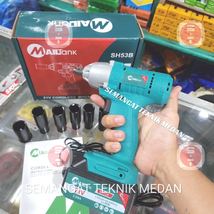 Jual Sh B Cordless Bor Baterai Buka Roda Baut Impact Wrench