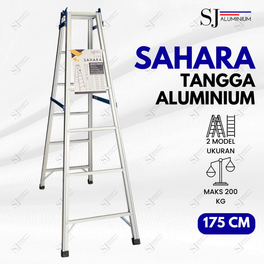 Jual Sahara Tangga Lipat Aluminium Tangga Lipat Jumbo Sahara Biru