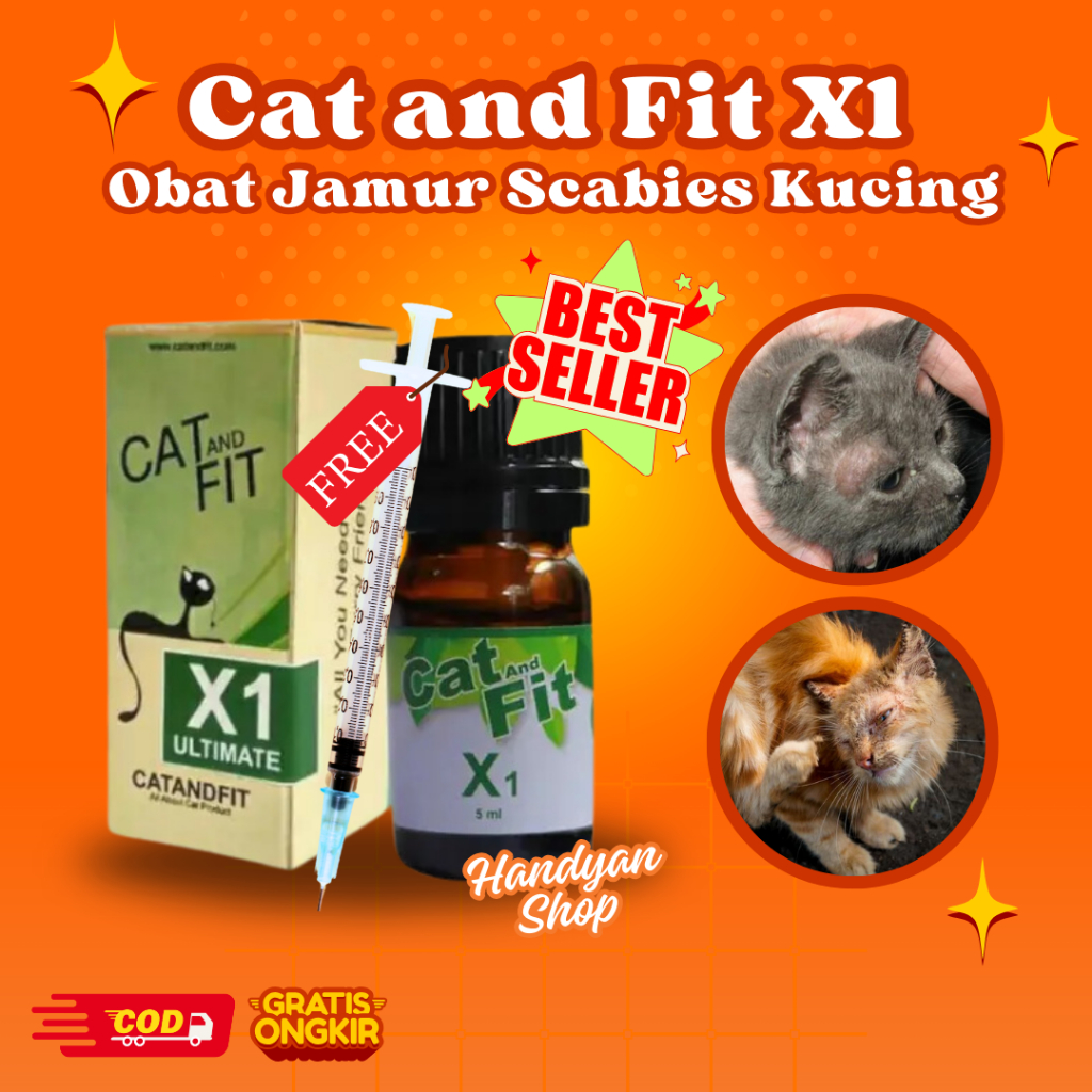 Jual Obat Scabies Kucing Anti Kutu Dan Jamur Cat And Fit X Shopee