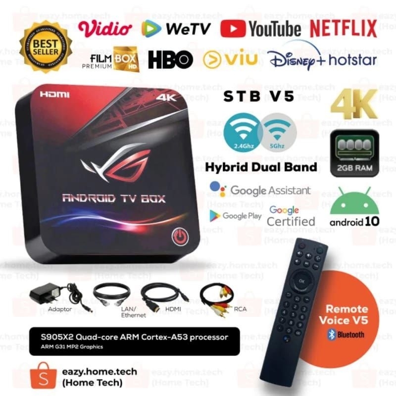 Jual STB Android TV Box V5 Root Unlock Open ALL Channel TV Netflix