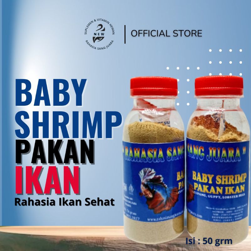 Jual Pakan Ikan Baby Shrimp Pakan Burayak Ikan Hias Cupang Guppy Neon