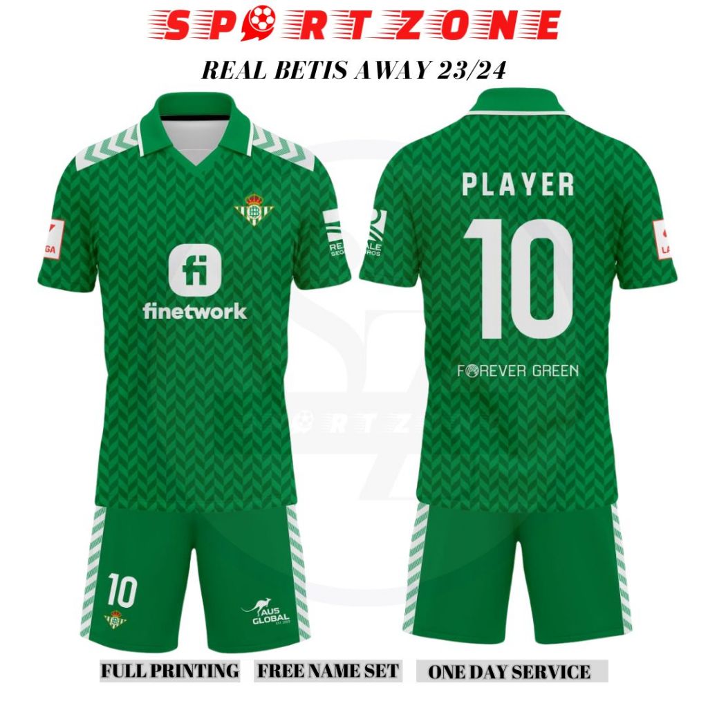 Jual Jersey Baju Bola Real Betis Away Free Nameset Full