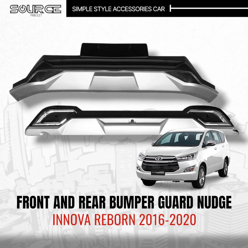 Jual FRONT AND REAR BUMPER GUARD NUDGE INNOVA REBORN 2016 UP Shopee