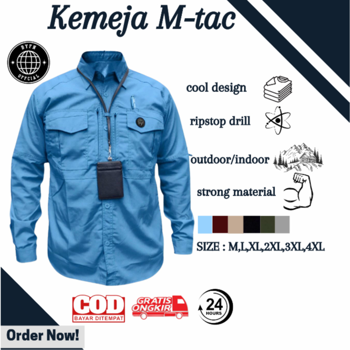 Jual Premium Kemeja Tactical Mtac Baju Lengan Panjang Seragam M Tac