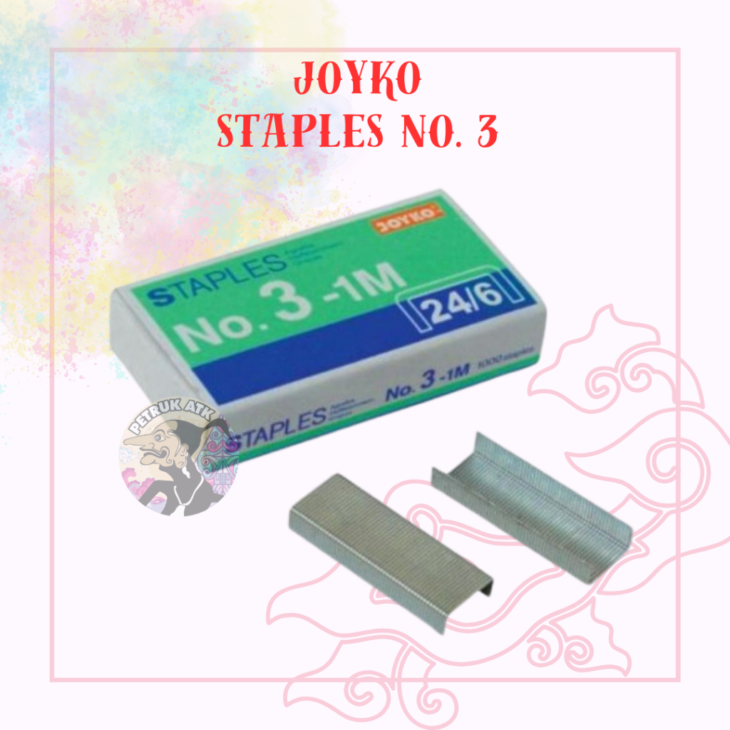 Jual PAK KECIL ISI STAPLES BESAR JOYKO ISI STAPLES NO 3 JOYKO