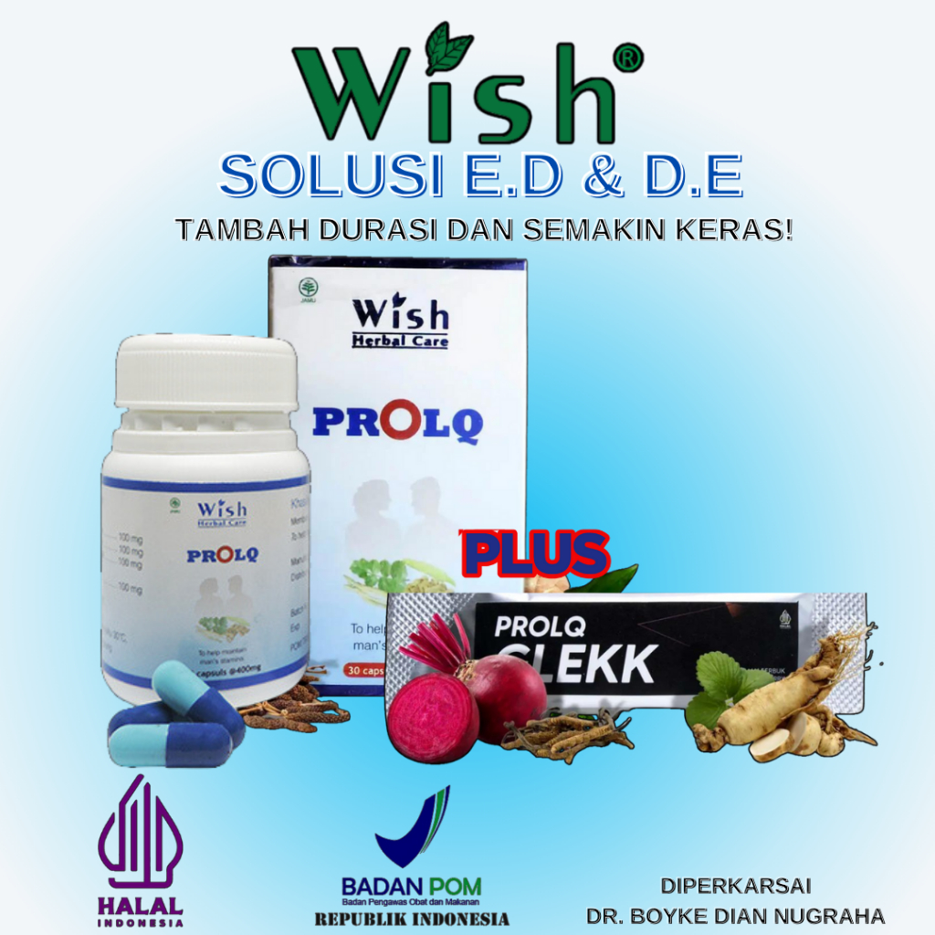 Jual Wish Prolq Kapsul By Dr Boyke Multivitamin Pria Plus Sachet