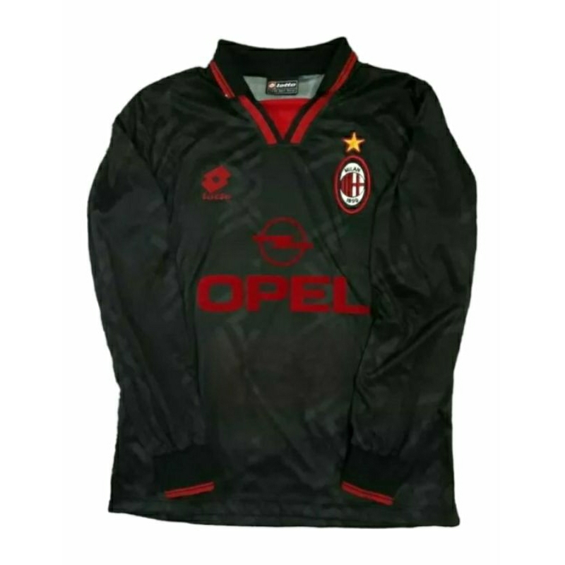 Jual Retro Lengan Panjang Jersey Ac Milan Rd Grade Ori