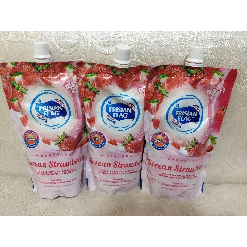 Jual FRISIAN FLAG KOREAN STRAWBERRY 260 ML KENTAL MANIS FRISIAN FLAG