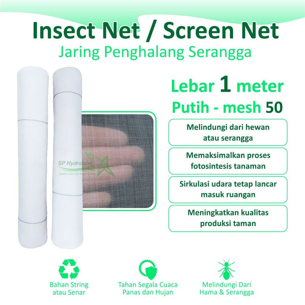 Jual Insect Net Screen Net Jaring Penghalang Serangga Hama Lebar