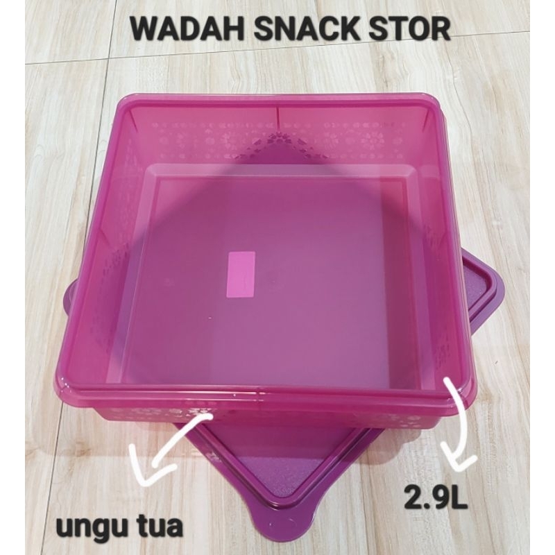 Jual ORIGINAL TUPPERWARE KOTAK KONTAINER KUE SNACK STOR 1PC Shopee