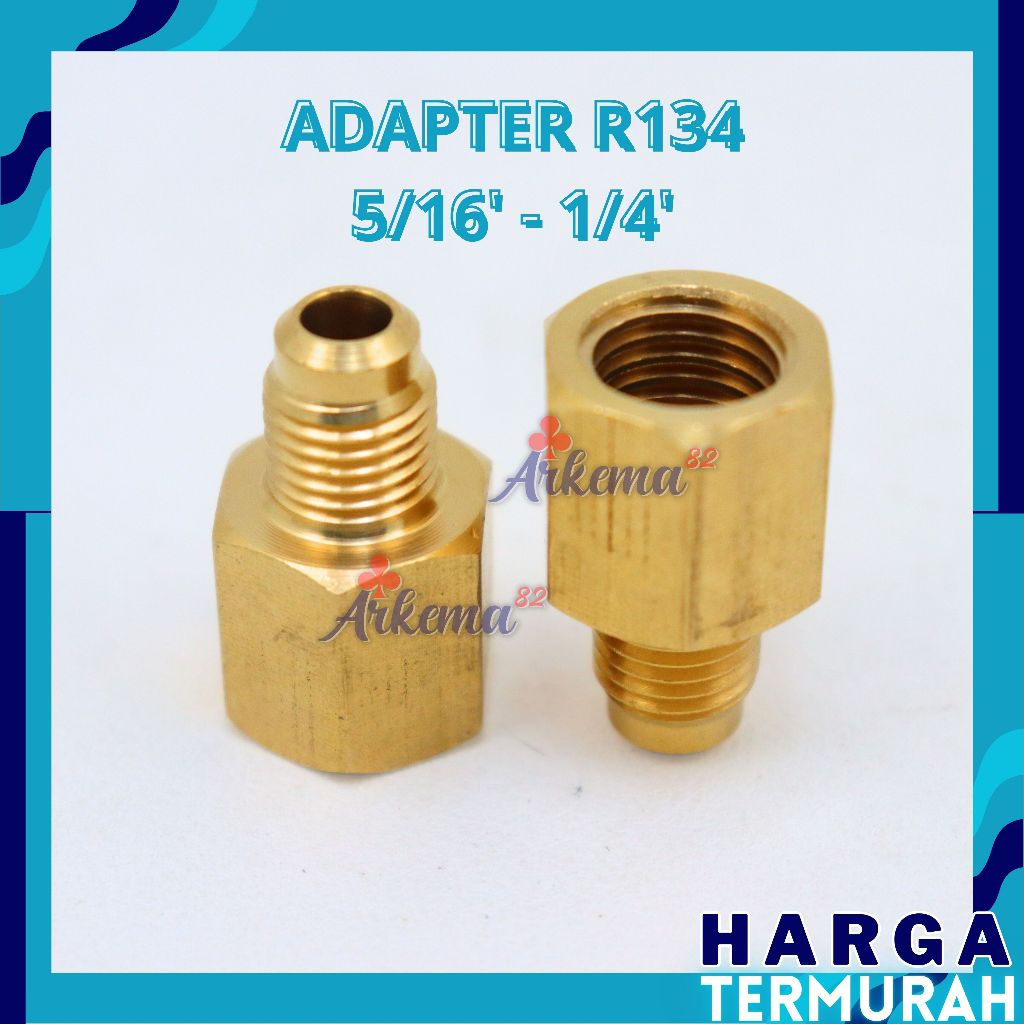 Jual SAMBUNGAN NEPEL R134 ADAPTER NEPEL TABUNG GAS FREON KLEA R 134 5