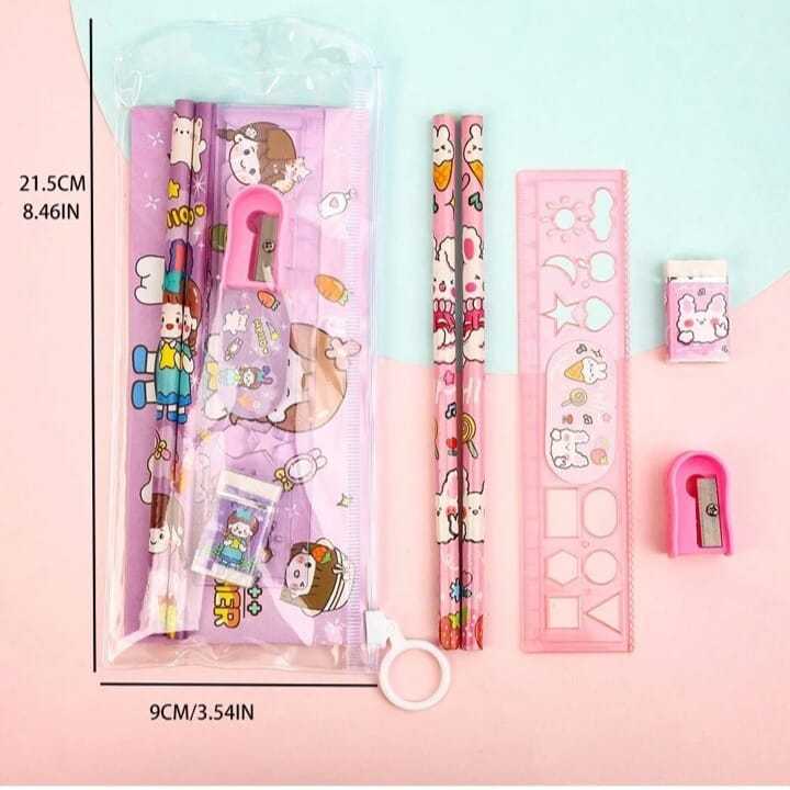 Jual Set Alat Tulis Sekolah Karakter Astronot 5 In 1 Lucu Cute