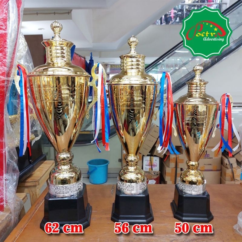 Jual 1 Set Besar Trophy Piala Metal Kuningan Import Exclusive