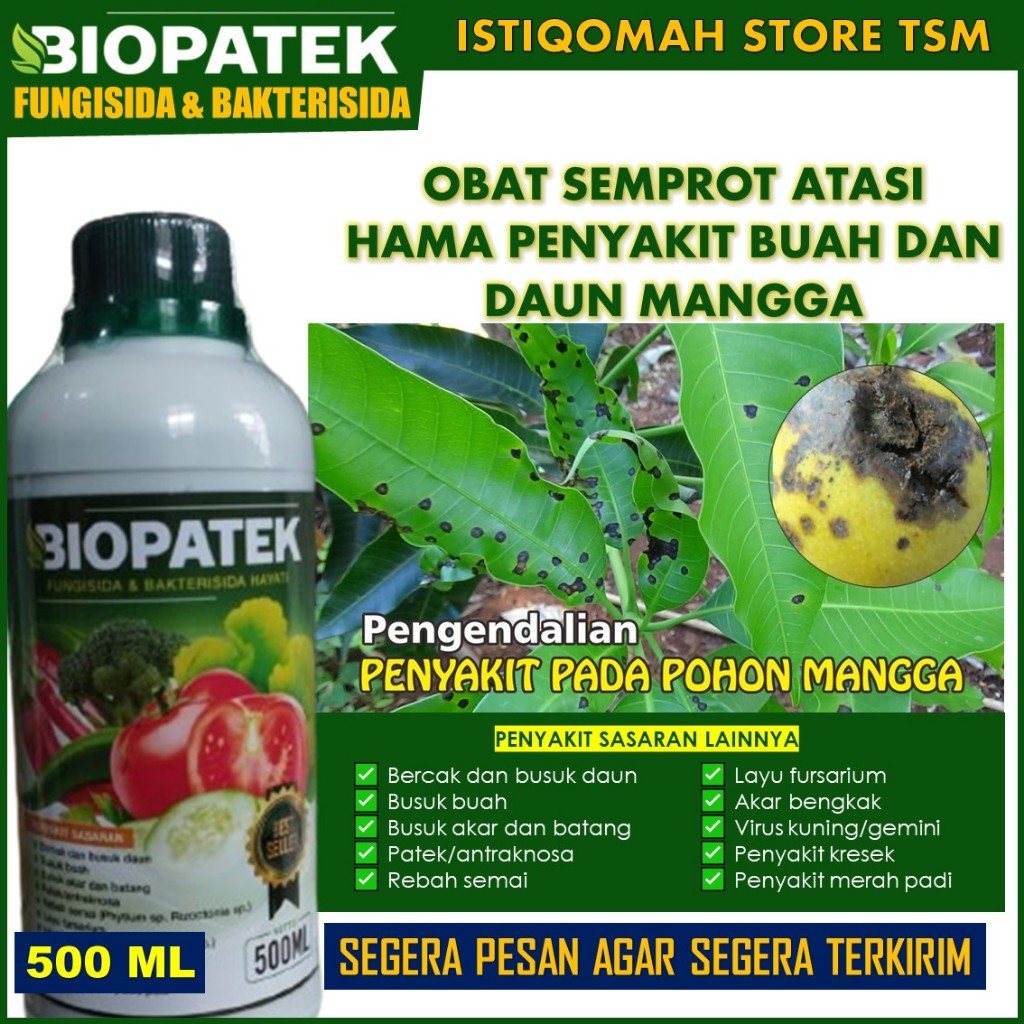 Jual PROMO PUPUK PENGENDALI HAMA PENYAKIT TANAMAN MANGGA BIOPATEK 500