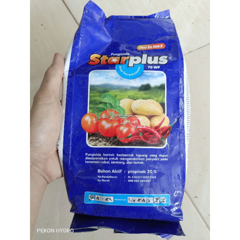 Jual Fungisida STARPLUS 70 WP 500 GRAM ANTRACOL BIRU PROPINEB Shopee