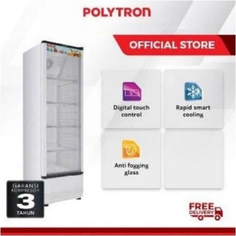 Jual SHOWCASE POLYTRON SCN 230 SCN230 230L Shopee Indonesia